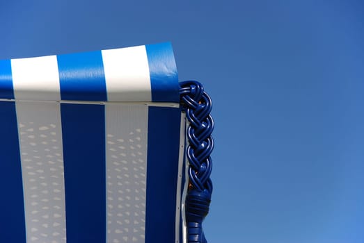 blue beach chair
