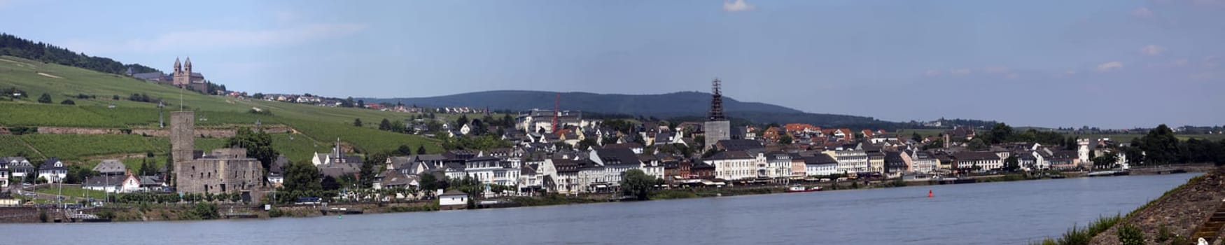 Panoramic view of Rüdesheim