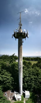 Mobile phone transmission mast on the Rochusberg
