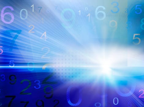Interface - Number Background Abstract