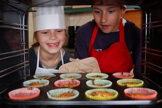 Bake muffins