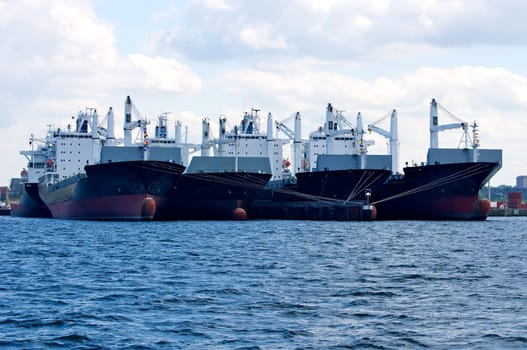 Freighters in Kiel