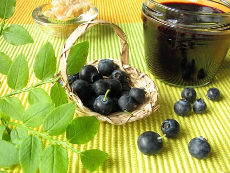 Homemade blueberry jam