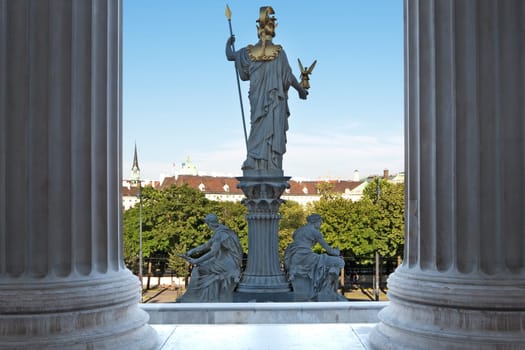 Pallas Athene in front of the Vienna Parliament
