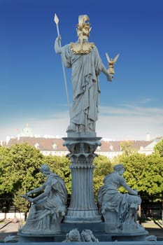 Pallas Athene in front of the Vienna Parliament