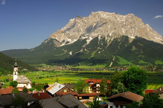 Lermoos with Zugspitze,Austria