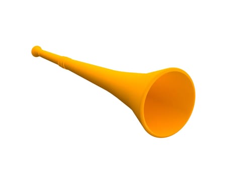 Orange vuvuzela trumpet