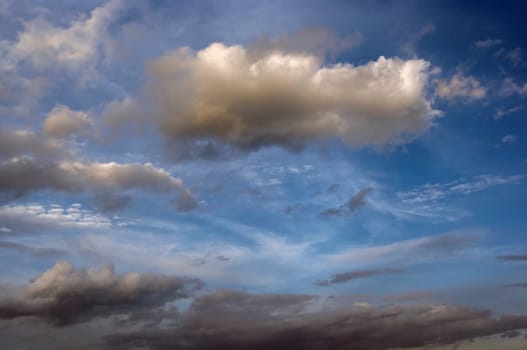 floating clouds
