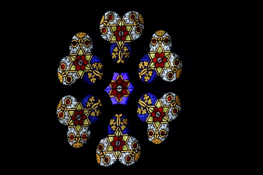 Stained glass in Zagreb cathedral