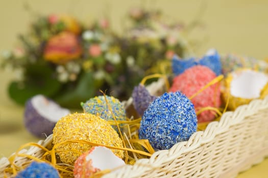 Eggs and flowers
