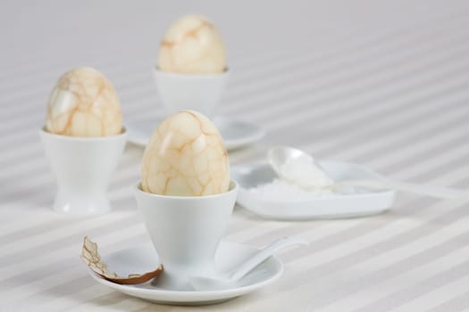 Three Marble Eggs