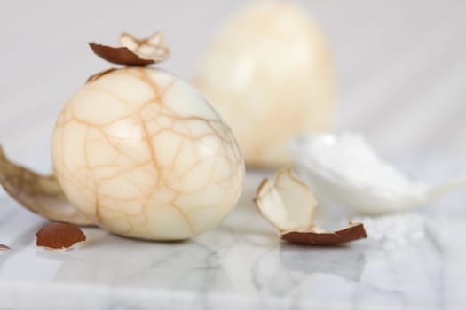 Peeled marble