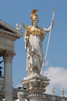 Pallas Athena in front of the Parliament