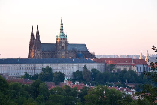 Hradčany in the evening