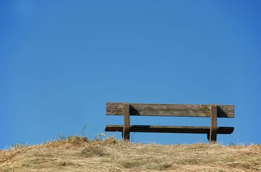 old wooden bench