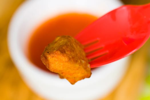 Chicken with chili sauce