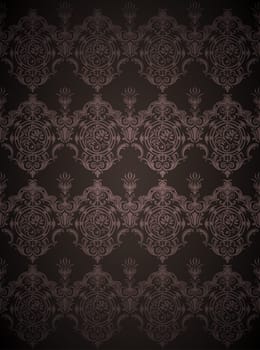 retro flower pattern