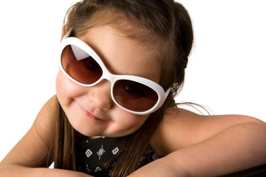 Little girl with sunglasses