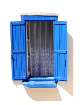 Window in blue in Crete