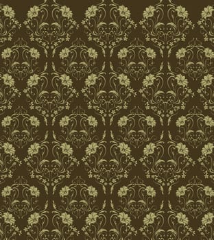 flower damask seamless pattern