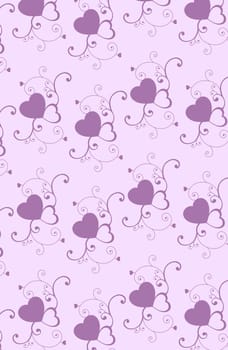 purple heart pattern