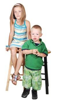 Brother and sister.