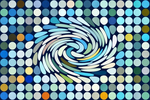 colorful dots vortex