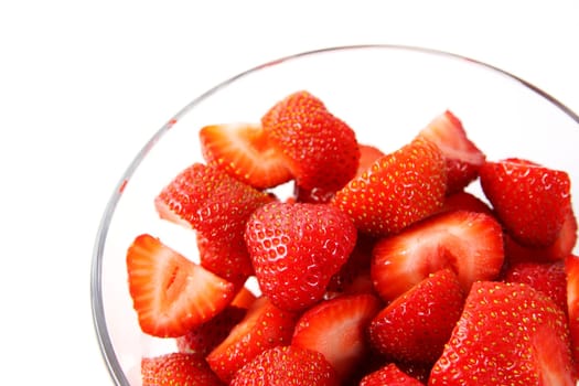sliced strawberries