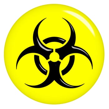 3D Biohazard Sign