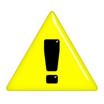 3D Warning Sign