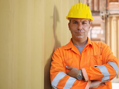 industrial worker in warehouse