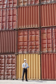 industrial worker in warehouse