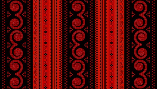 Ornamental design with repeating geometric shapes