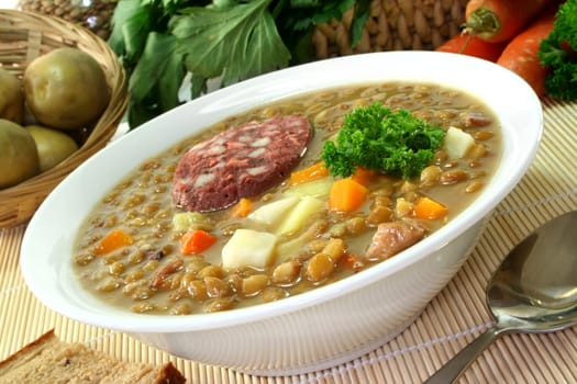 Lentil stew