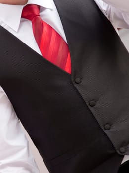 Red tie