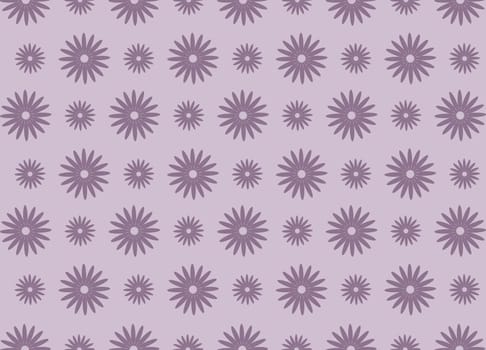 purple daisy flower pattern