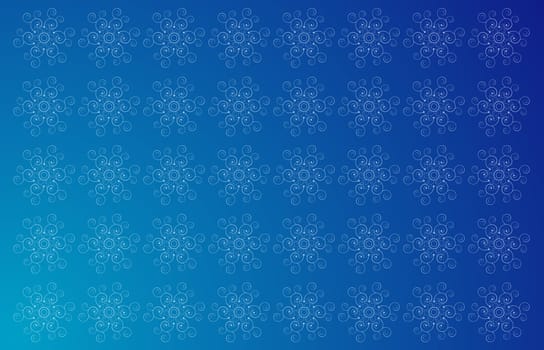 Blue seamless flower background