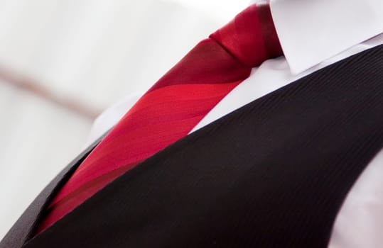 Red tie