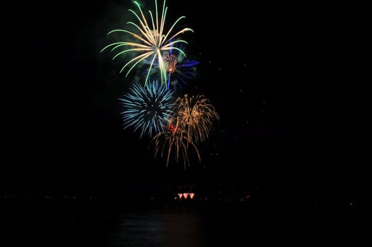 Fireworks In A Rainbow Of Colors