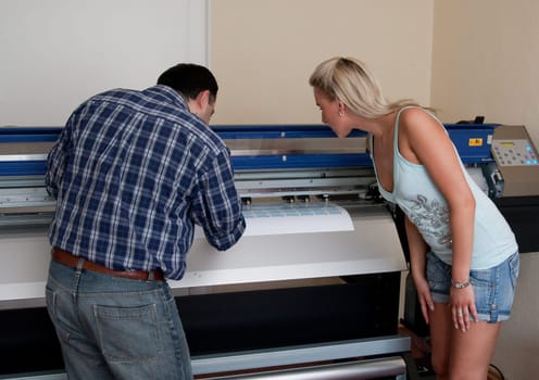 on the printing press