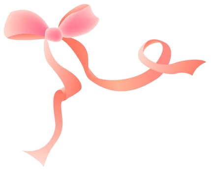 a pink bowknot