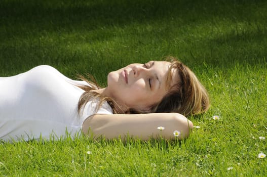 Young woman,dreaming