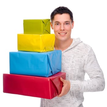 Man with gift