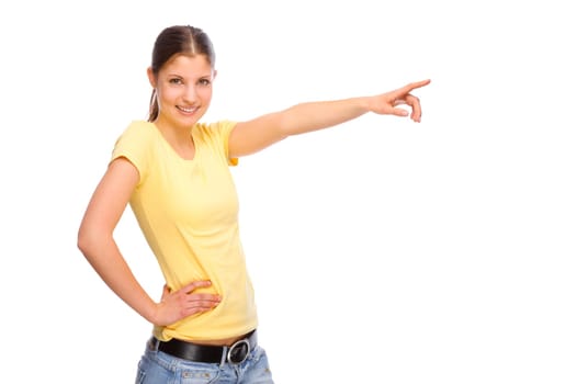 happy woman without isolated