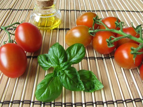 Tomato,basil and olive oil