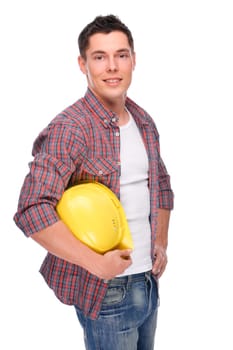 Young construction worker