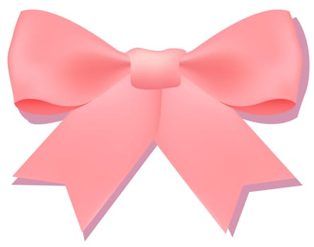 a pink bowknot
