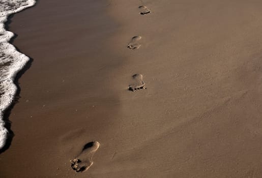 Footprints in the sand...