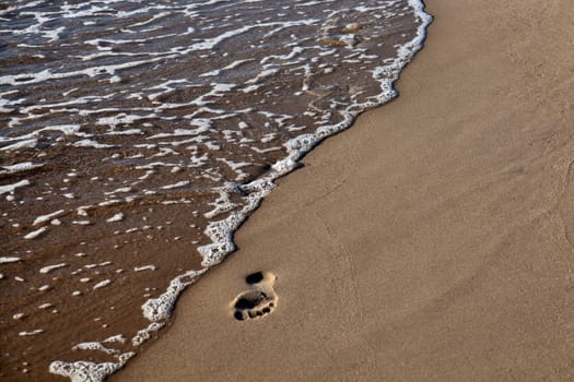 Footprints in the sand