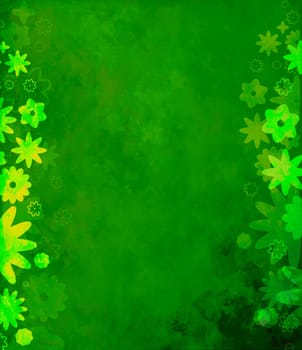 Background-Old-Blossoms-Green